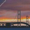 Michigan Mackinac Bridge diamond painting