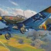 Military Stuka Plane diamond painting