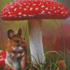 Mouse Under Toadstool diamond painting