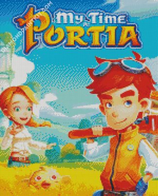 My Time At Portia Game diamond painting