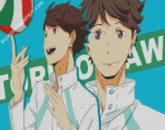 Oikawa Haikyuu Anime diamond painting