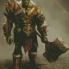 Orc Monster Warrior diamond painting