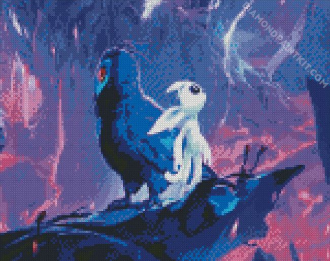 Ori And Kuro diamond painting