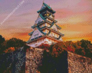 Osaka Castle diamond painting