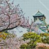 Osaka Castle Cherry Blossom diamond paintings