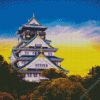 Osaka Castle Japan diamond painting