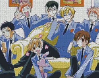 Ouran High School Host Club Characters diamond painting