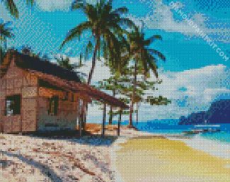 Palawan Tropical Island diamond painting