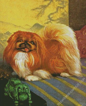 Pekingese Dog Art diamond painting