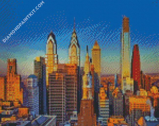 Philadelphia City Buildings diamond painting