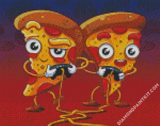 Pizza Gamers diamond painting