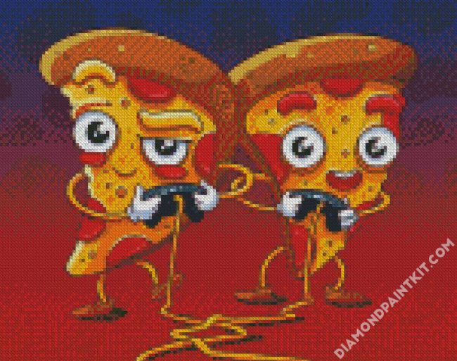 Pizza Gamers diamond painting