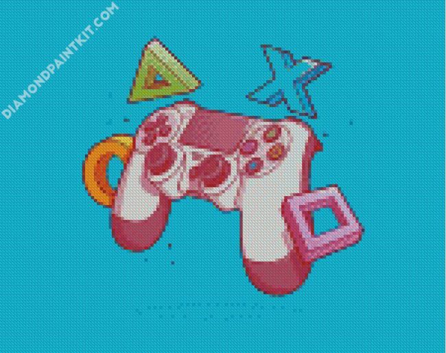 Playstation Controller diamond painting