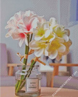 Plumeria In Jar diamond painting