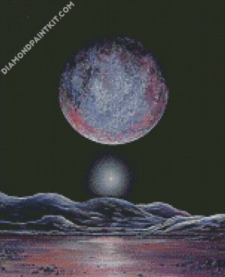 Pluto Planet diamond painting