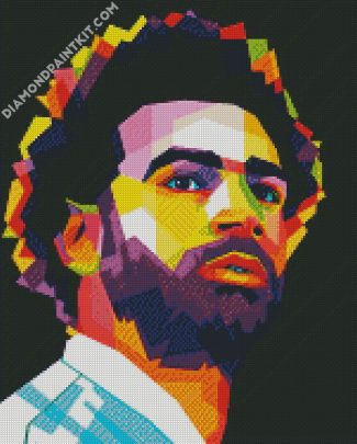 Pop Art Mohamed Salah diamond painting