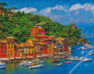 Portofino Harbour diamond painting