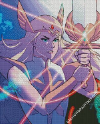 Powerful Shera diamond painting