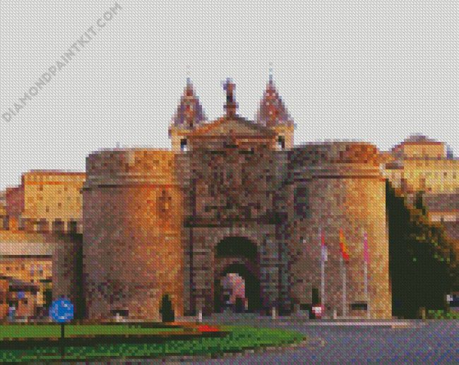 Puerta De Bisagra Toledo Spain diamond painting