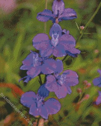 Purple Larkspur diamond painting