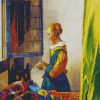 Reading Letter By Window diamond painting