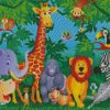 Safari Animals Zoo diamond painting