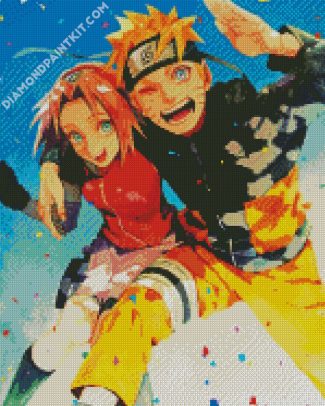 Sakura Haruno And Naruto Uzumaki diamond painting