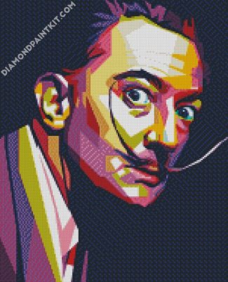 Salvador Dali Pop Art diamond painting