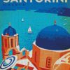 Santorini Greece Poster diamond painting