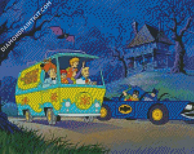 Scooby Doo Meets Batman diamond painting