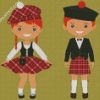 Scottish Girl And Boy diamond painting