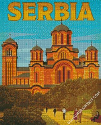 Serbia Poster diamond painting