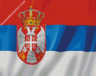 Serbia State Flag diamond painting