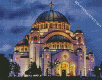 Serbia Temple Of Saint Sava diamond painting