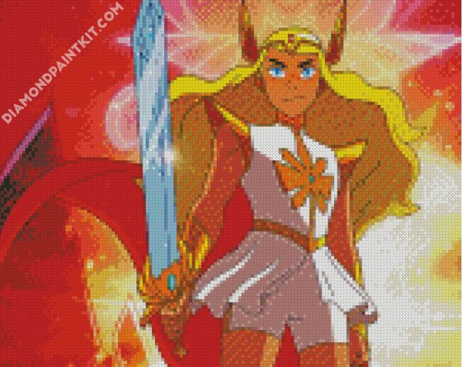 Shera Superhero diamond painting