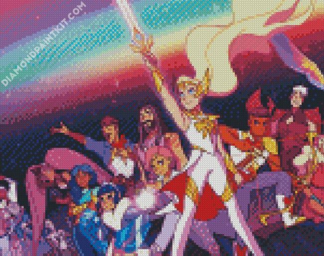 Shera And The Princesses Of Power Characters diamond painting