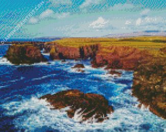 Shetland Islands Seascape diamond painting