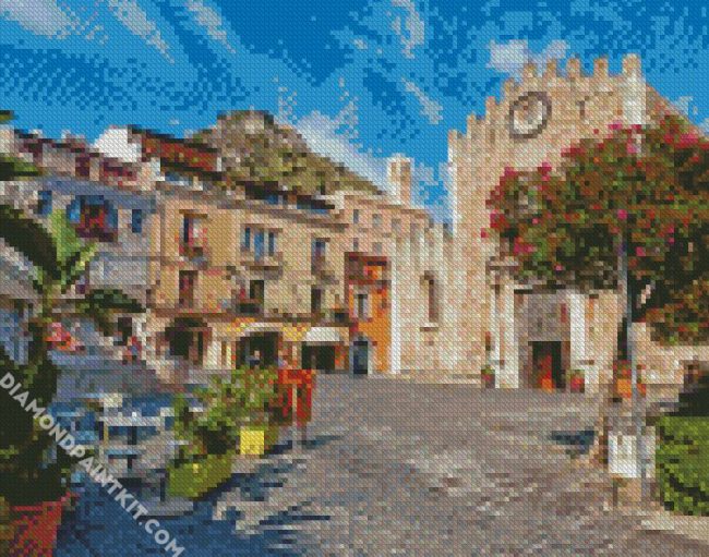 Sicily Taormina diamond painting