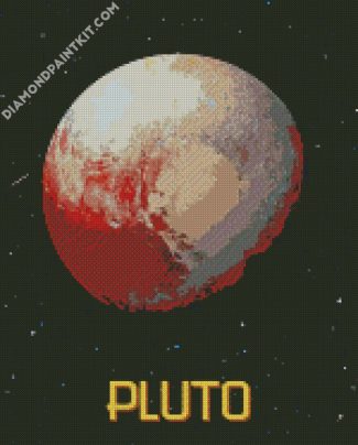 Space Pluto Planet diamond painting