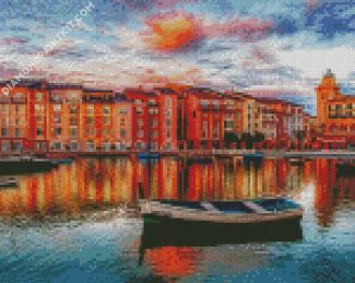 Sunset At Portofino diamond painting