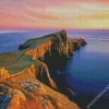 Sunset At Shetland Islands diamond painting