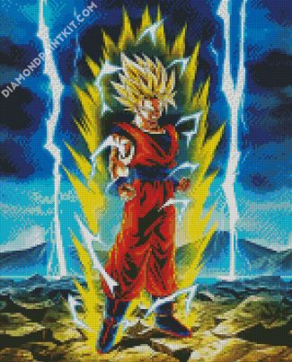 Super Saiyan diamond painting