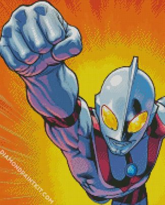 Superhero Ultraman diamond painting