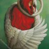 Swan Hugging Girl diamond painting