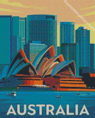 Sydney Australia Poster diamond painting