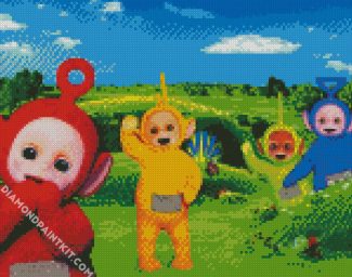 Teletubbies Characters diamond painting