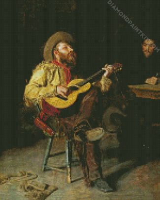 The Cowboy Singer diamond painting