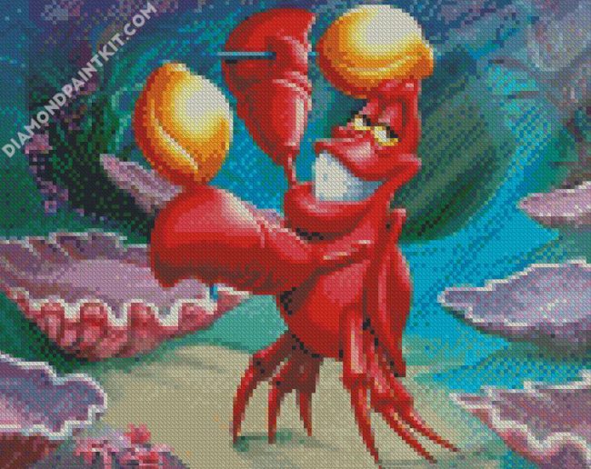 The Little Mermaid Sebastian diamond painting