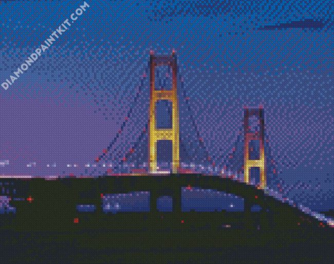 The Mackinac Bridge Scaled diamond painting