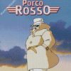 The Pilot Porco Rosso diamond painting